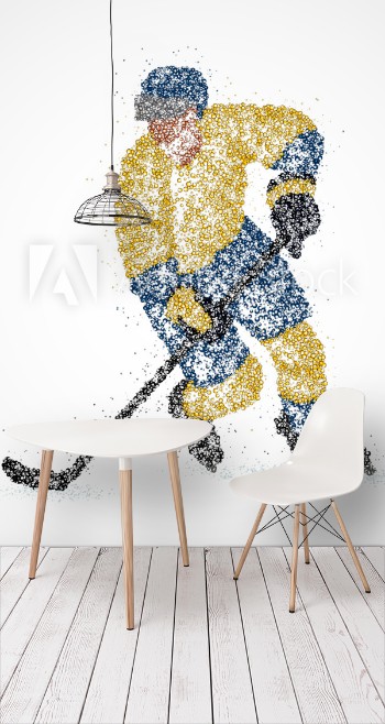 Picture of Abstraction hockey ice puck